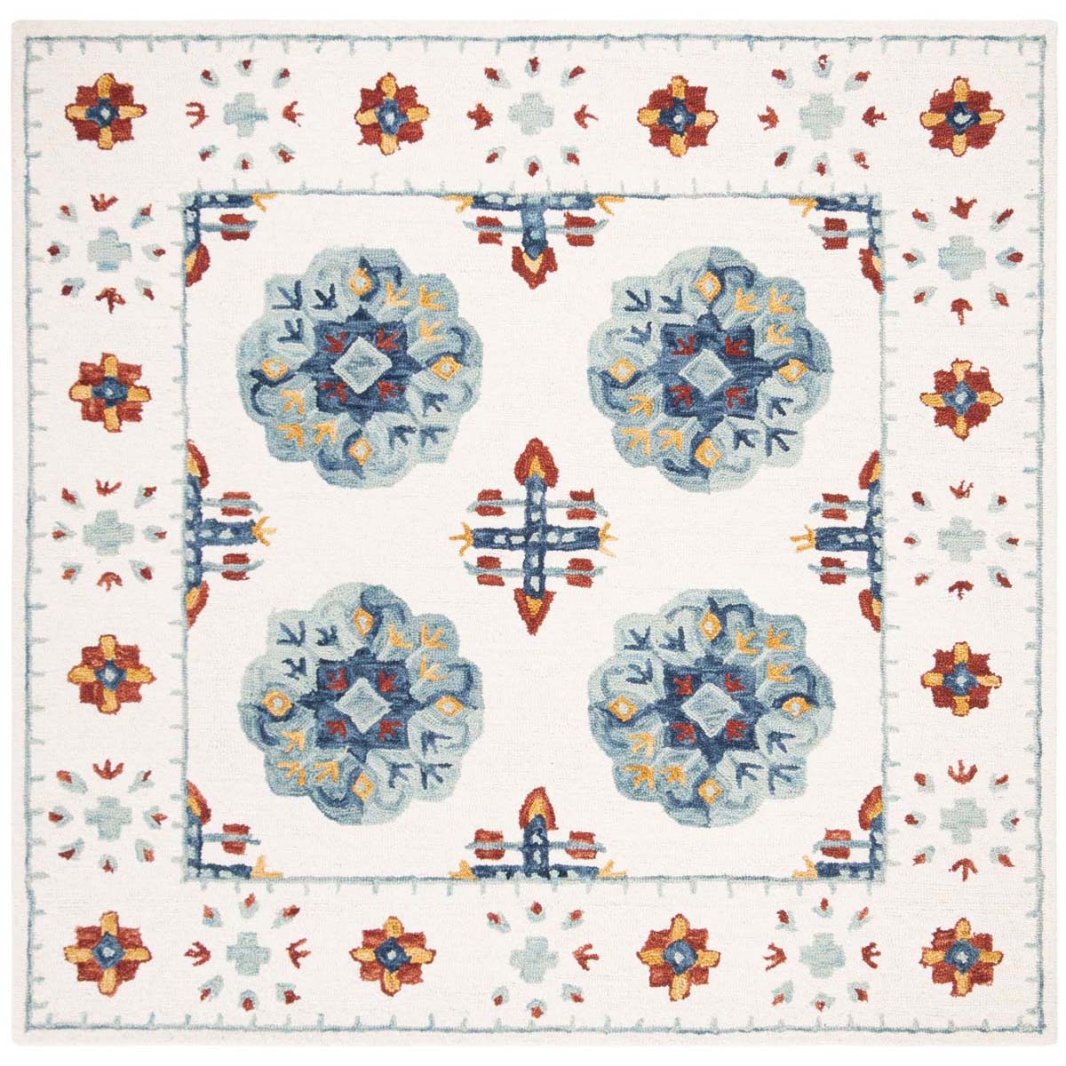 Safavieh Blossom 901 Rug, BLM901 - Blue / Ivory