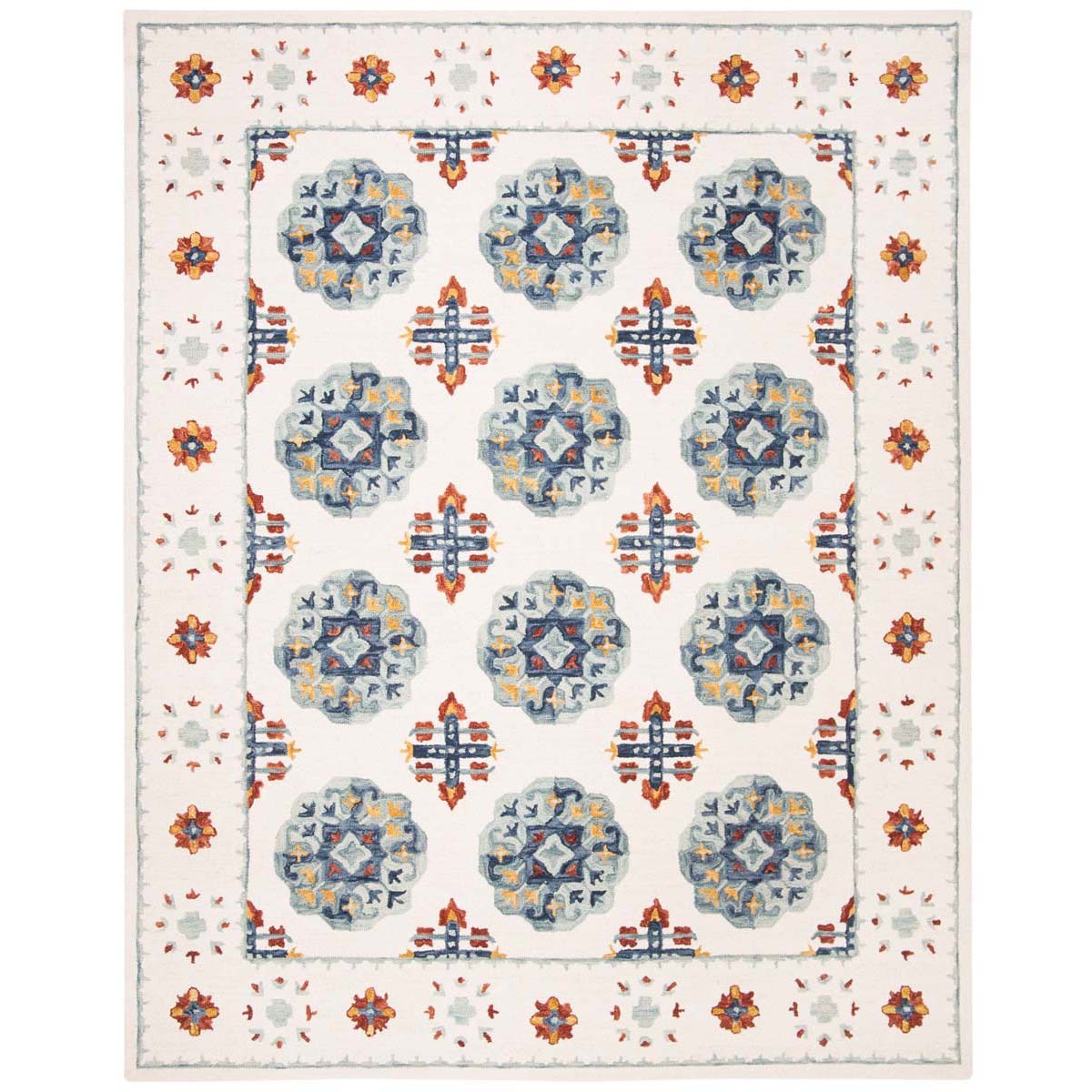 Safavieh Blossom 901 Rug, BLM901 - Blue / Ivory