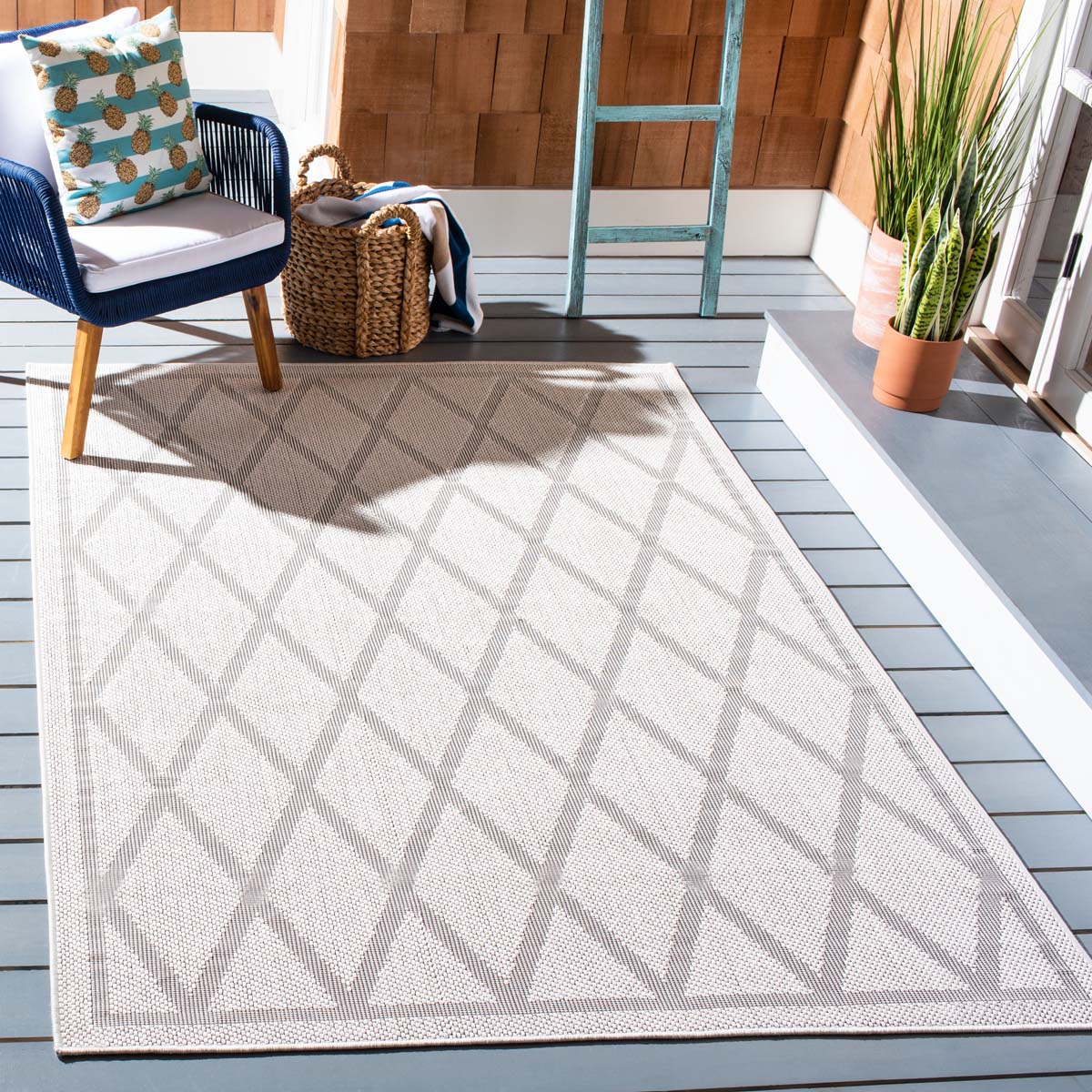 Safavieh Bermuda 805 Rug, BMU805 - Ivory / Light Grey