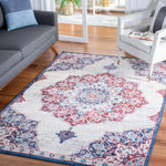 Safavieh Brentwood 802 Rug, White, BNT802 - Ivory / Red