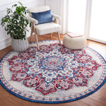 Safavieh Brentwood 802 Rug, White, BNT802 - Ivory / Red