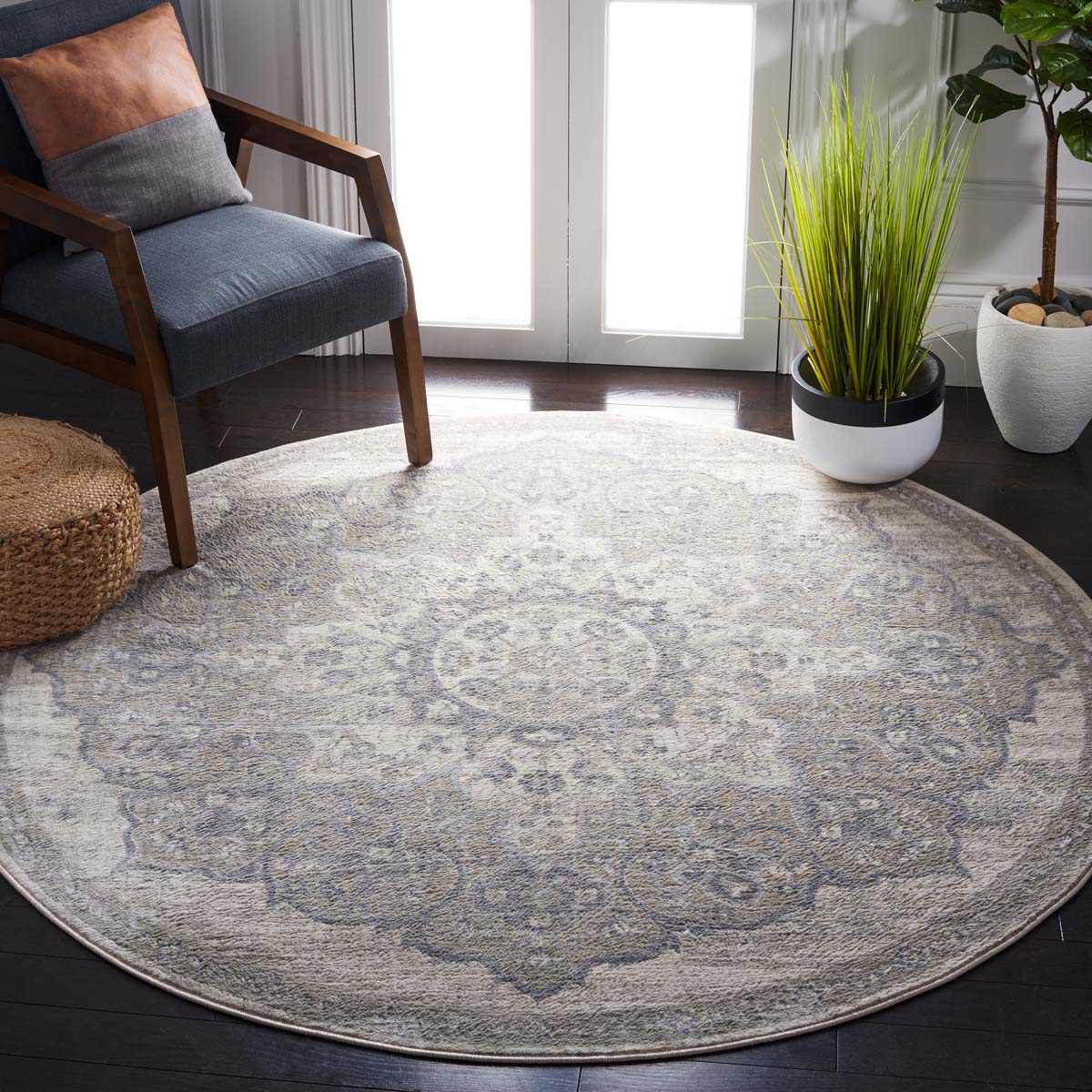 Safavieh Brentwood 802 Rug, White, BNT802 - Ivory / Beige