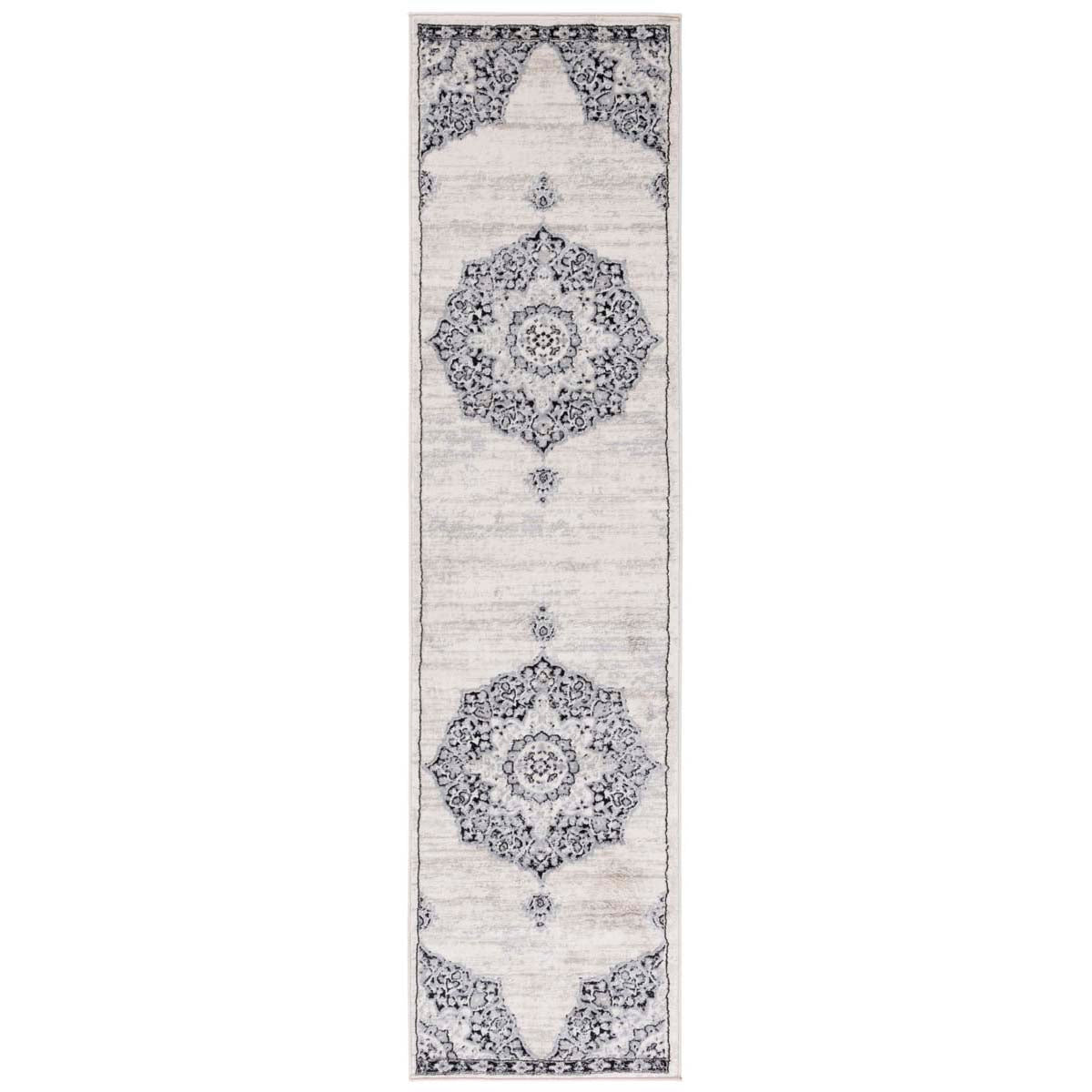 Safavieh Brentwood 802 Rug, White, BNT802 - Ivory / Black
