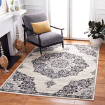 Safavieh Brentwood 802 Rug, White, BNT802 - Ivory / Black