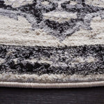 Safavieh Brentwood 802 Rug, White, BNT802 - Ivory / Black