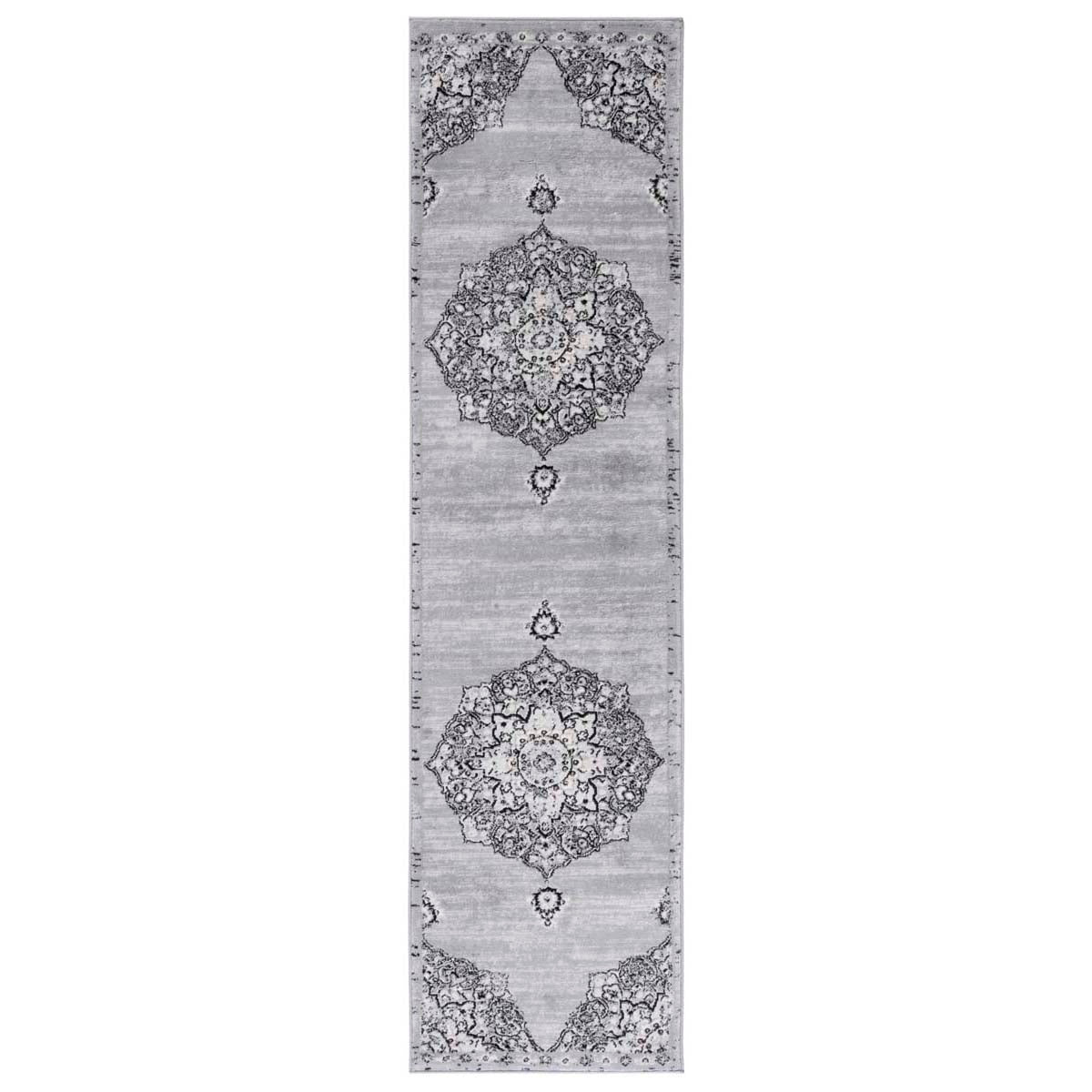 Safavieh Brentwood 802 Rug, Black, BNT802 - Silver / Black