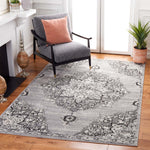 Safavieh Brentwood 802 Rug, Black, BNT802 - Silver / Black