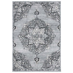 Safavieh Brentwood 802 Rug, Black, BNT802 - Silver / Black