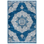 Safavieh Brentwood 802 Rug, Blue, BNT802 - Navy / Ivory