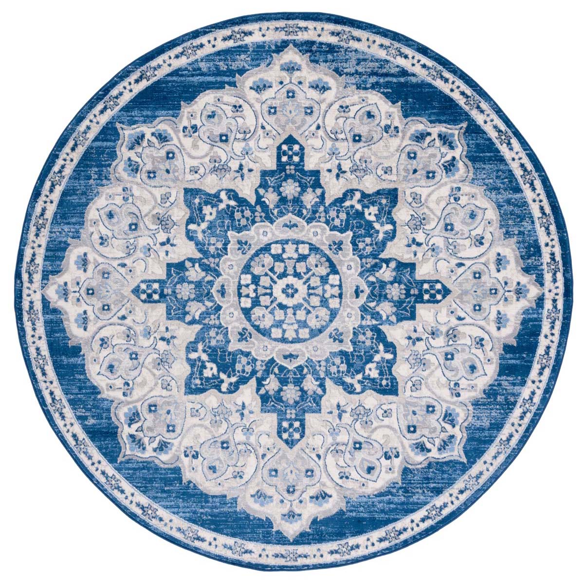 Safavieh Brentwood 802 Rug, Blue, BNT802 - Navy / Ivory