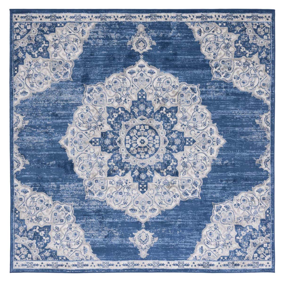 Safavieh Brentwood 802 Rug, Blue, BNT802 - Navy / Ivory