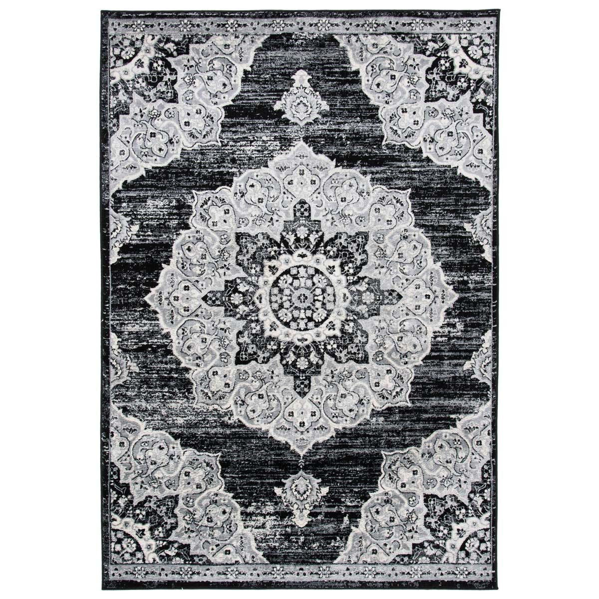 Safavieh Brentwood 802 Rug, Black, BNT802 - Black / Grey