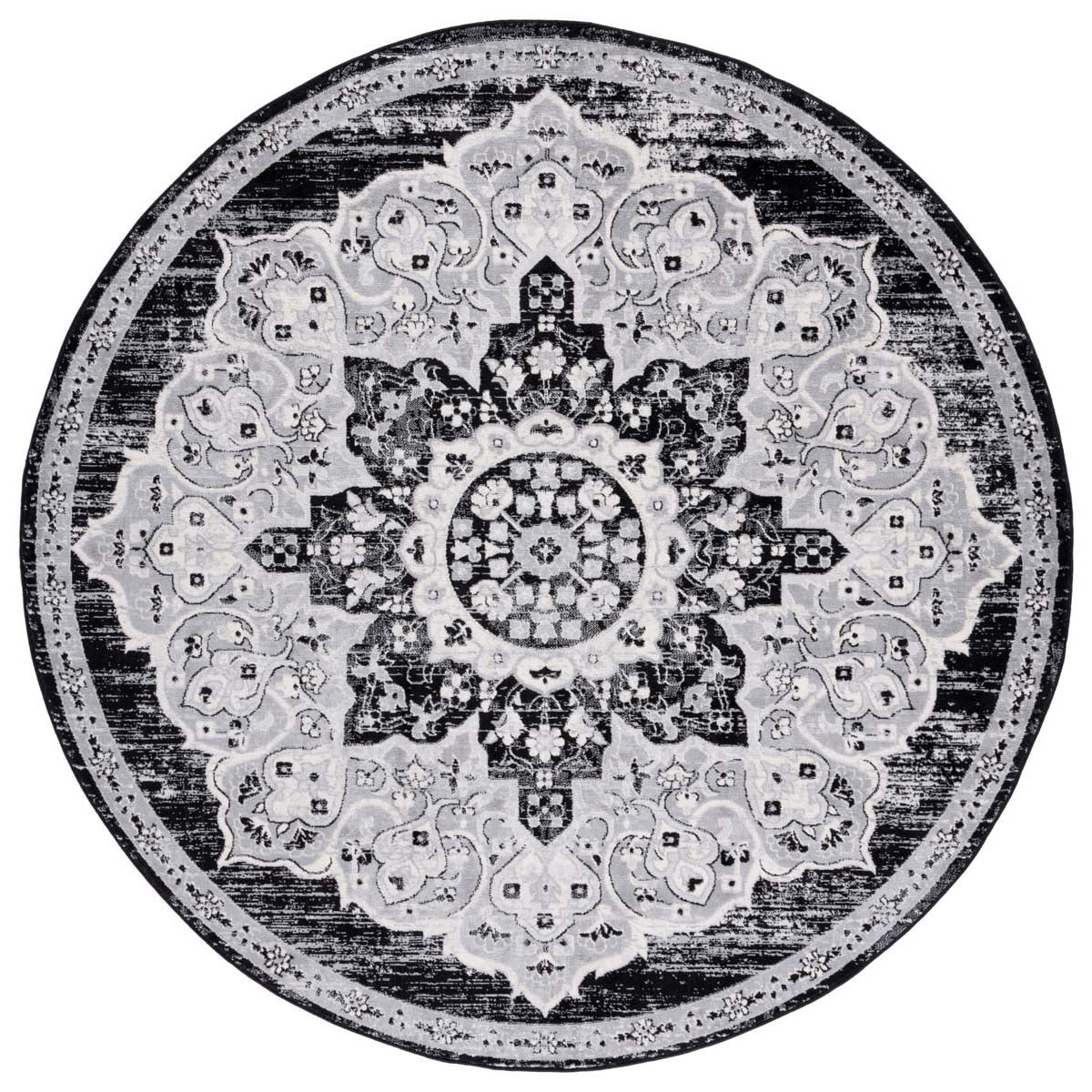 Safavieh Brentwood 802 Rug, Black, BNT802 - Black / Grey