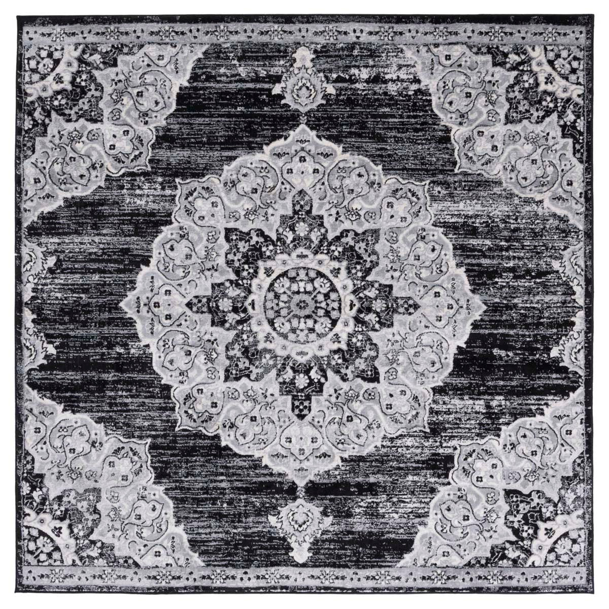 Safavieh Brentwood 802 Rug, Black, BNT802 - Black / Grey