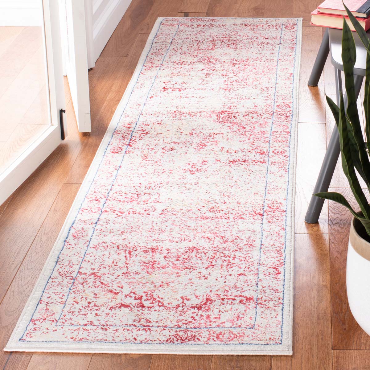 Safavieh Brentwood 832 Rug, Red, BNT832 - Ivory / Red