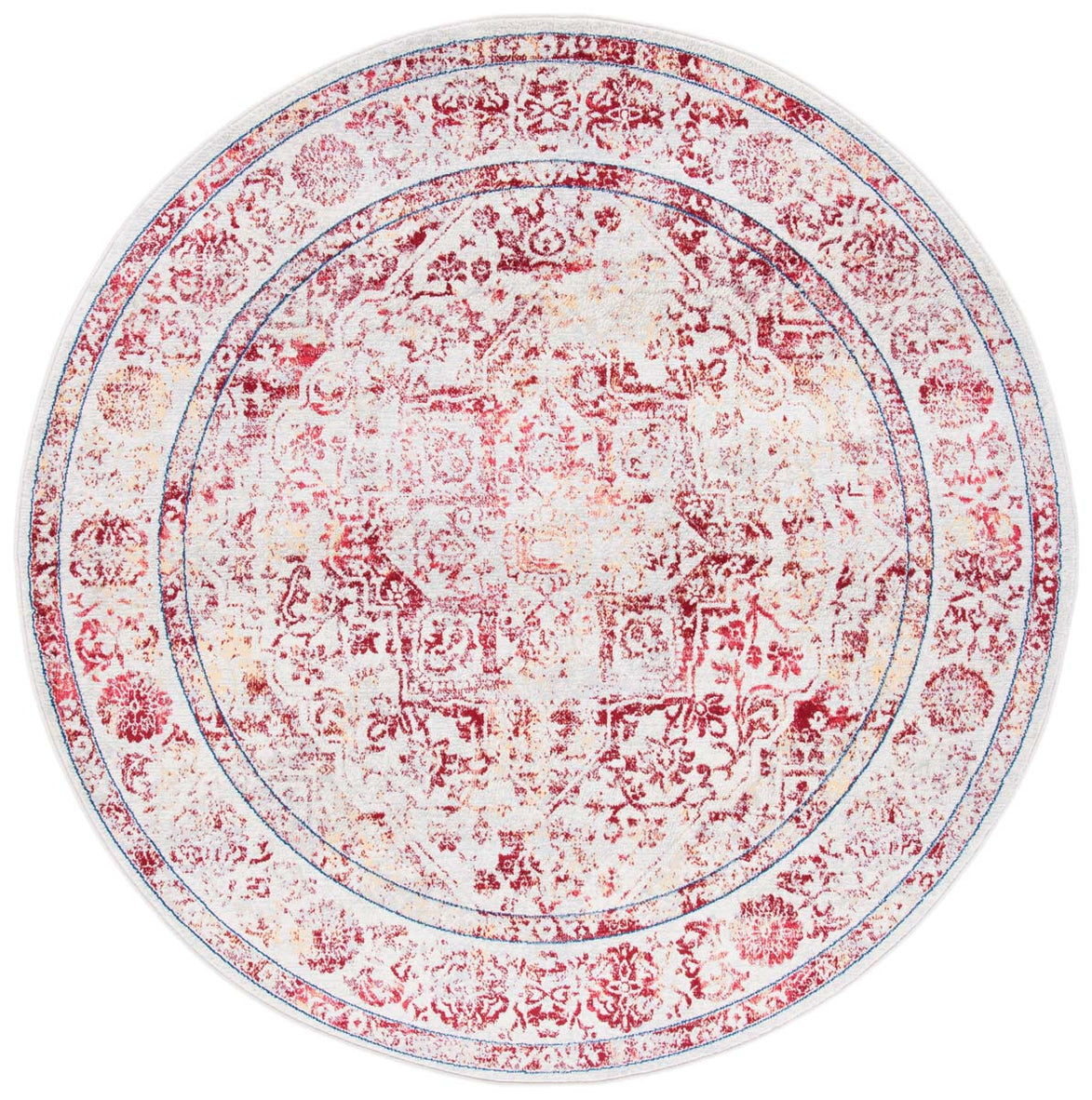 Safavieh Brentwood 832 Rug, Red, BNT832 - Ivory / Red