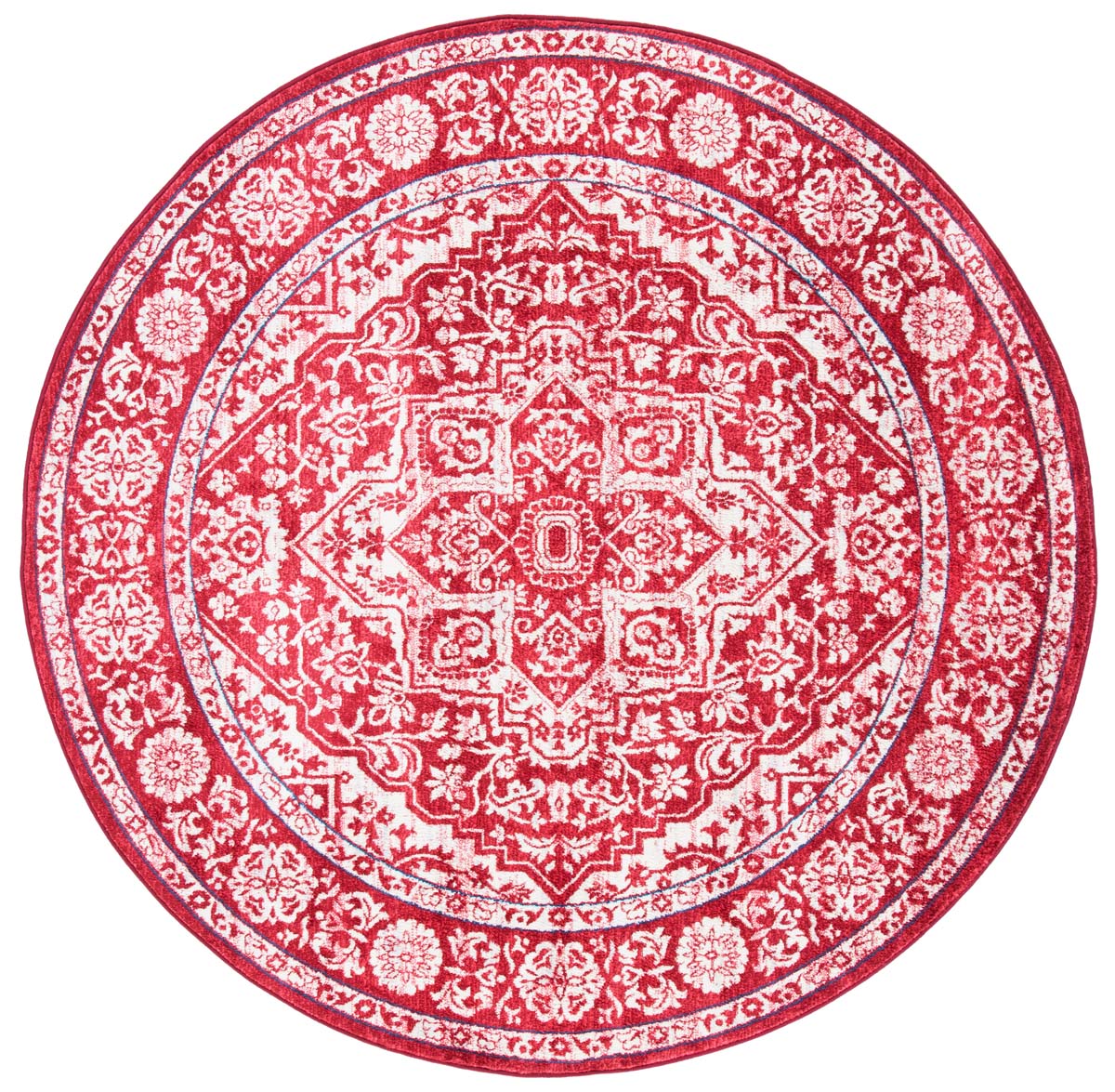 Safavieh Brentwood 832 Rug, Red, BNT832 - Red / Ivory