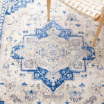 Safavieh Brentwood 851 Rug, White, BNT851 - Ivory / Blue