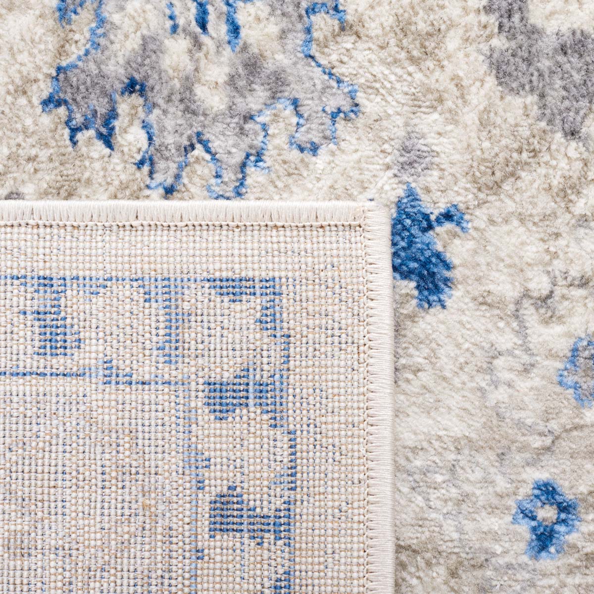 Safavieh Brentwood 851 Rug, White, BNT851 - Ivory / Blue