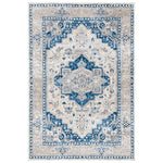 Safavieh Brentwood 851 Rug, White, BNT851 - Ivory / Blue
