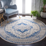 Safavieh Brentwood 851 Rug, White, BNT851 - Ivory / Blue
