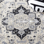 Safavieh Brentwood 851 Rug, White, BNT851 - Ivory / Black