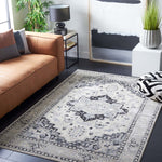 Safavieh Brentwood 851 Rug, White, BNT851 - Ivory / Black