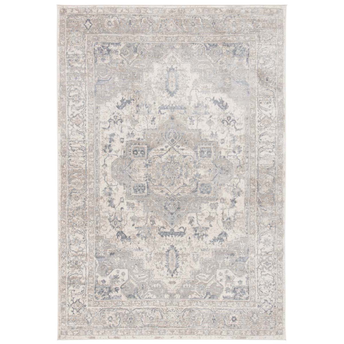 Safavieh Brentwood 851 Rug, White, BNT851 - Ivory / Grey