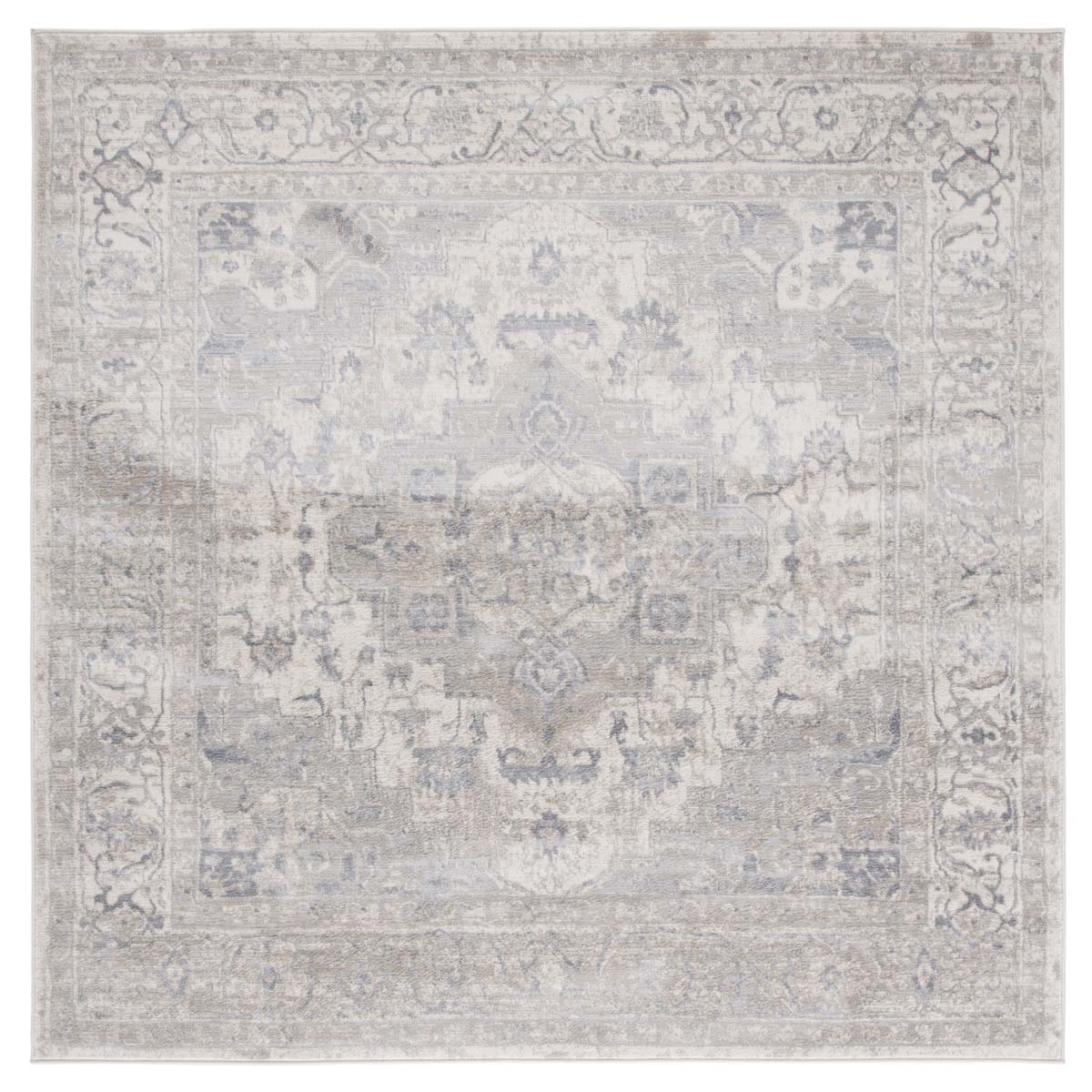 Safavieh Brentwood 851 Rug, White, BNT851 - Ivory / Grey