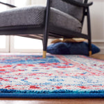 Safavieh Brentwood 851 Rug, Red, BNT851 - Navy / Red