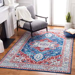 Safavieh Brentwood 851 Rug, Red, BNT851 - Navy / Red