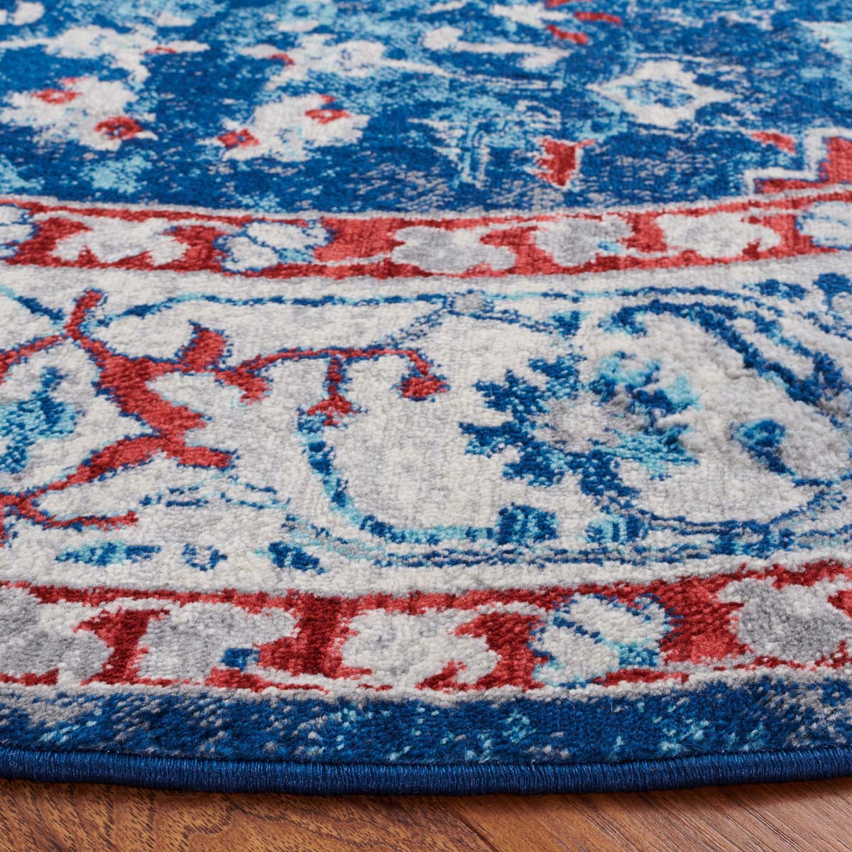 Safavieh Brentwood 851 Rug, Red, BNT851 - Navy / Red