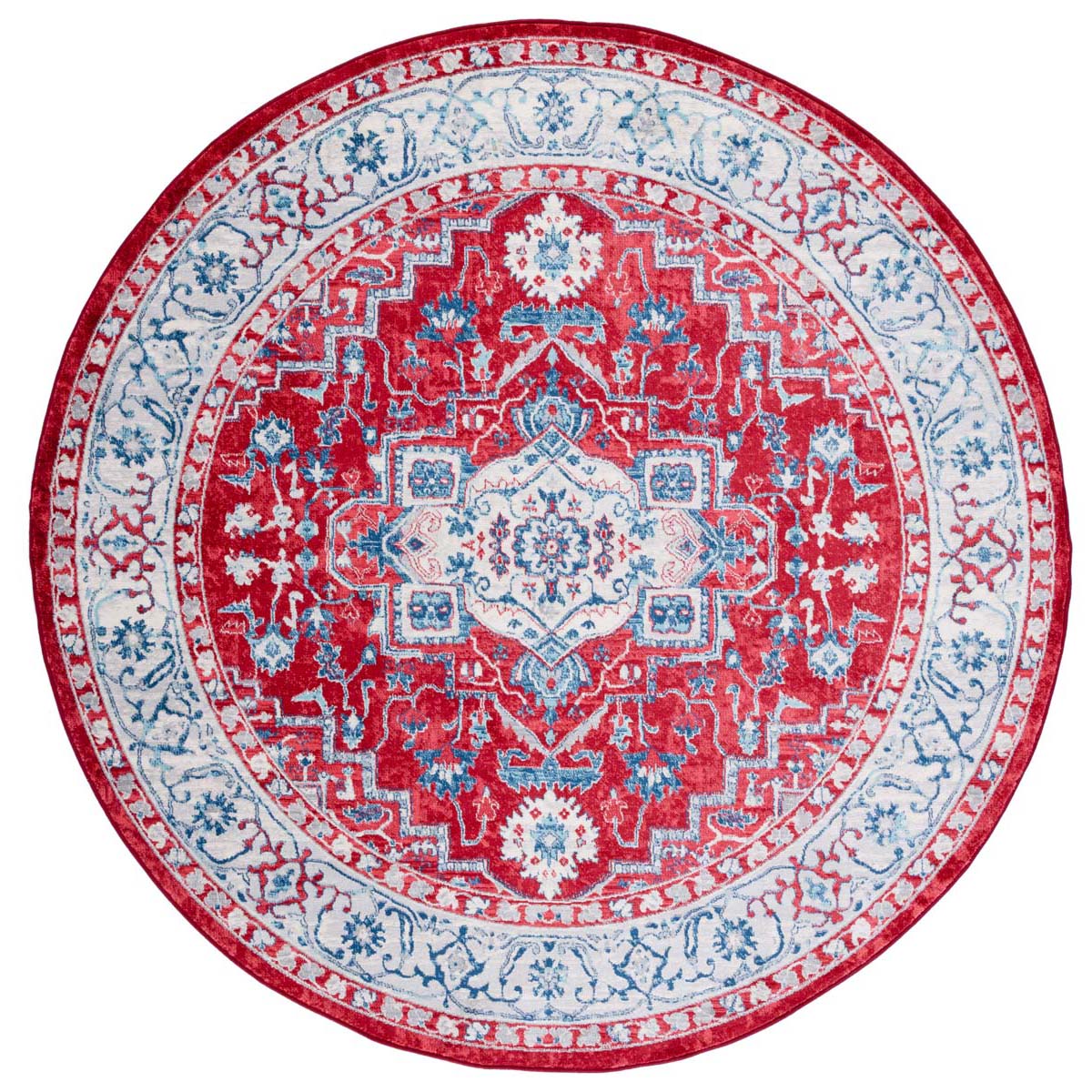 Safavieh Brentwood 851 Rug, Red, BNT851 - Red / Beige