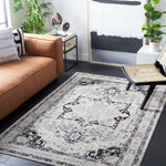 Safavieh Brentwood 852 Rug, Black, BNT852 - Ivory / Black