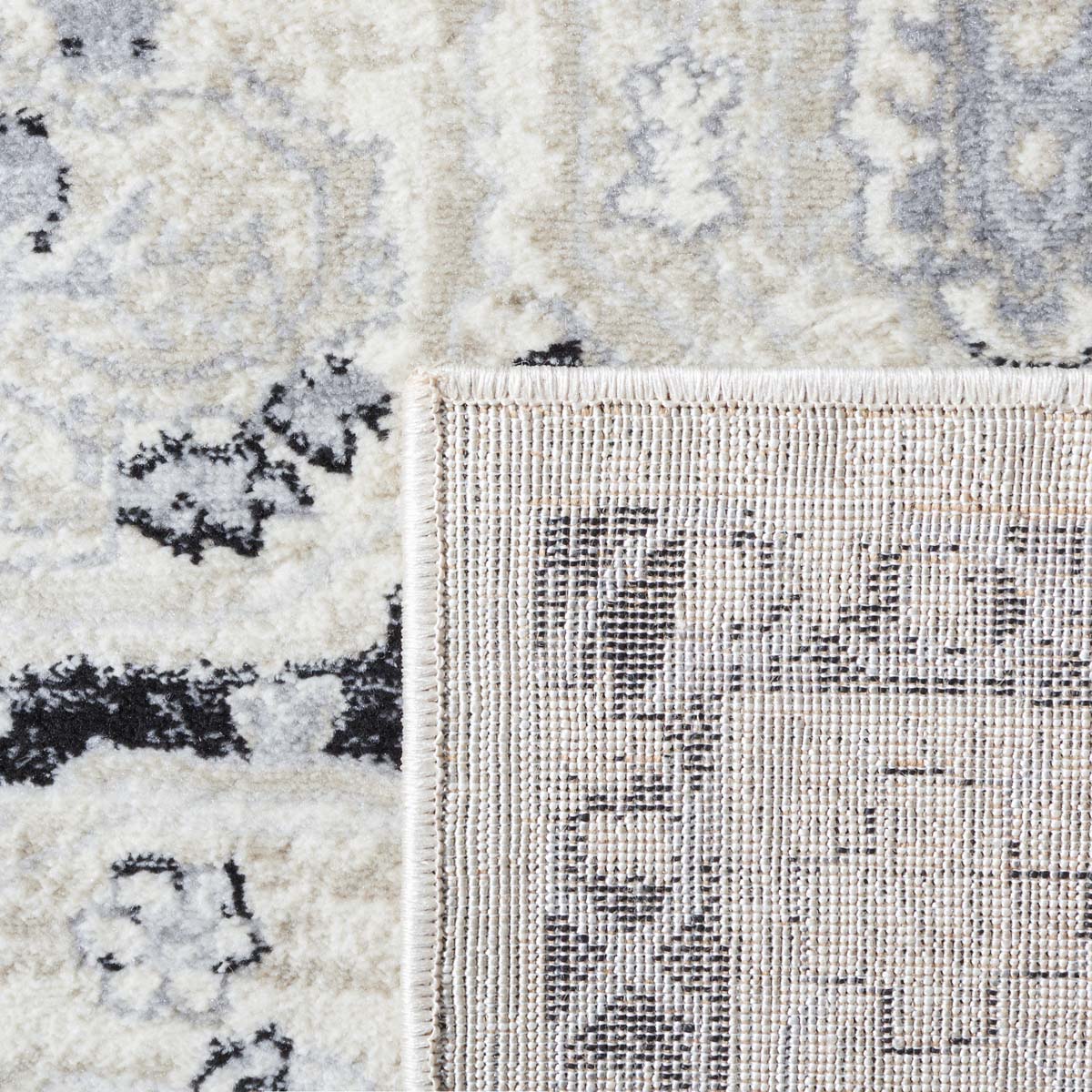 Safavieh Brentwood 852 Rug, Black, BNT852 - Ivory / Black