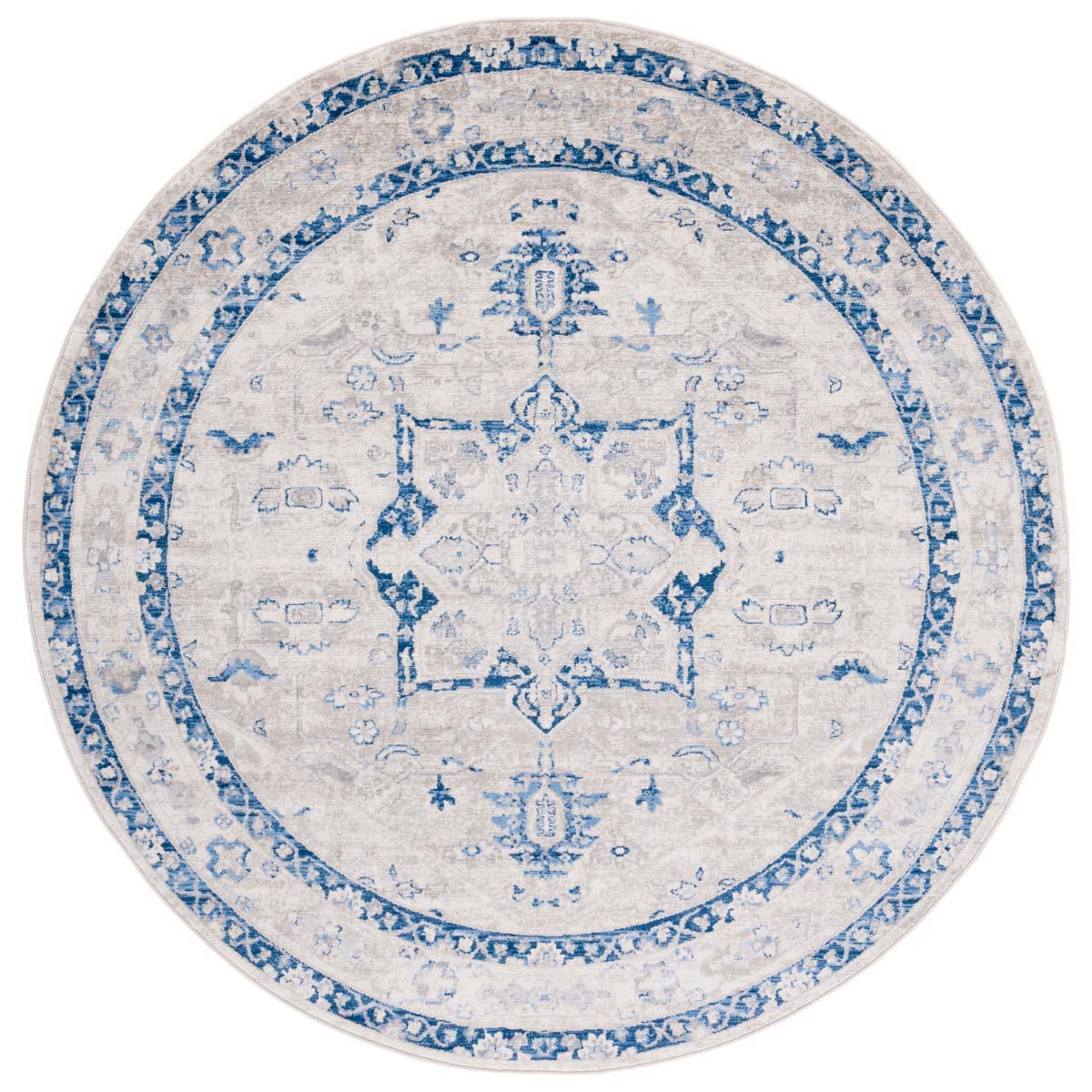 Safavieh Brentwood 852 Rug, Blue, BNT852 - Beige / Blue