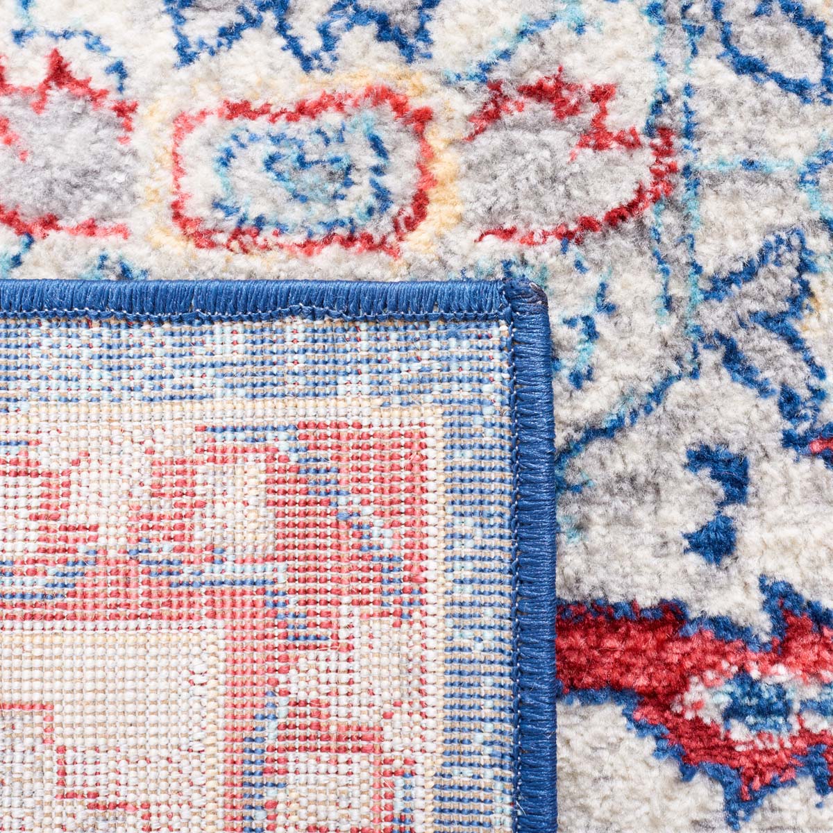 Safavieh Brentwood 852 Rug, Red, BNT852 - Ivory / Red