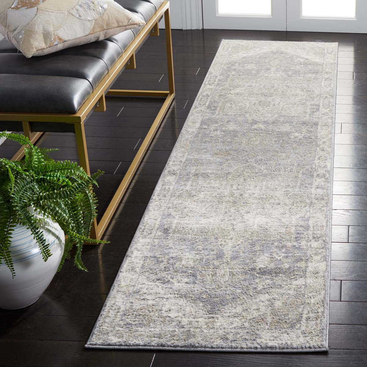 Safavieh Brentwood 852 Rug, Grey, BNT852 - Grey / Beige