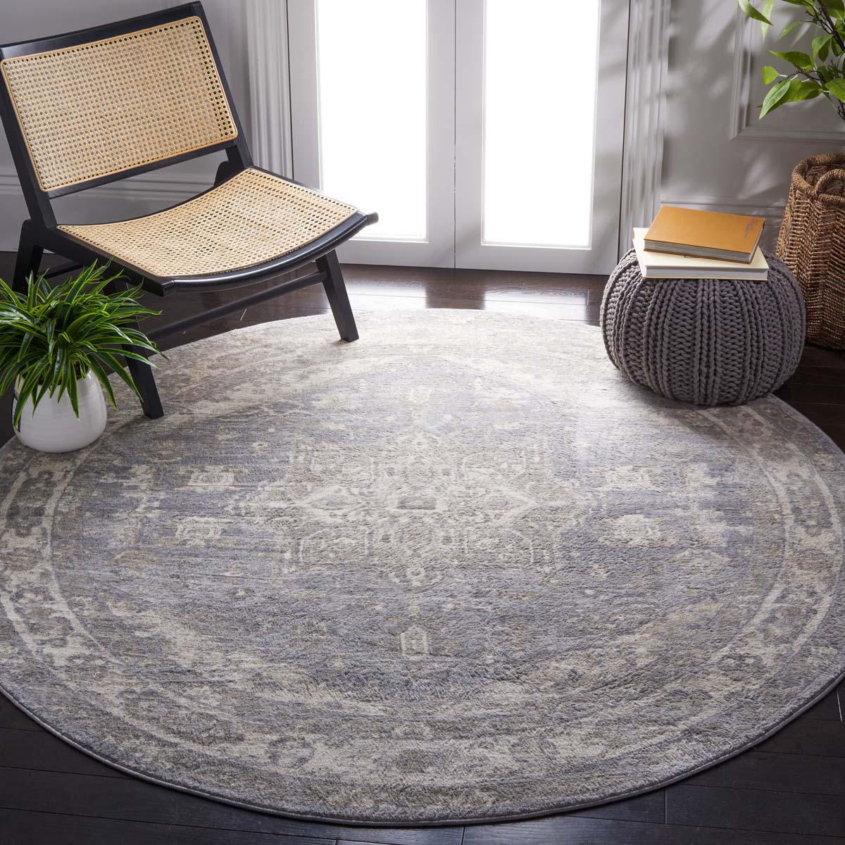 Safavieh Brentwood 852 Rug, Grey, BNT852 - Grey / Beige