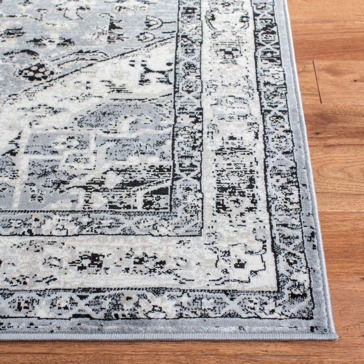 Safavieh Brentwood 852 Rug, Grey, BNT852 - Grey / Black