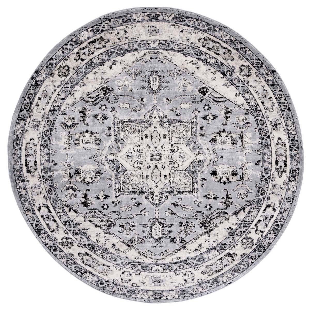 Safavieh Brentwood 852 Rug, Grey, BNT852 - Grey / Black