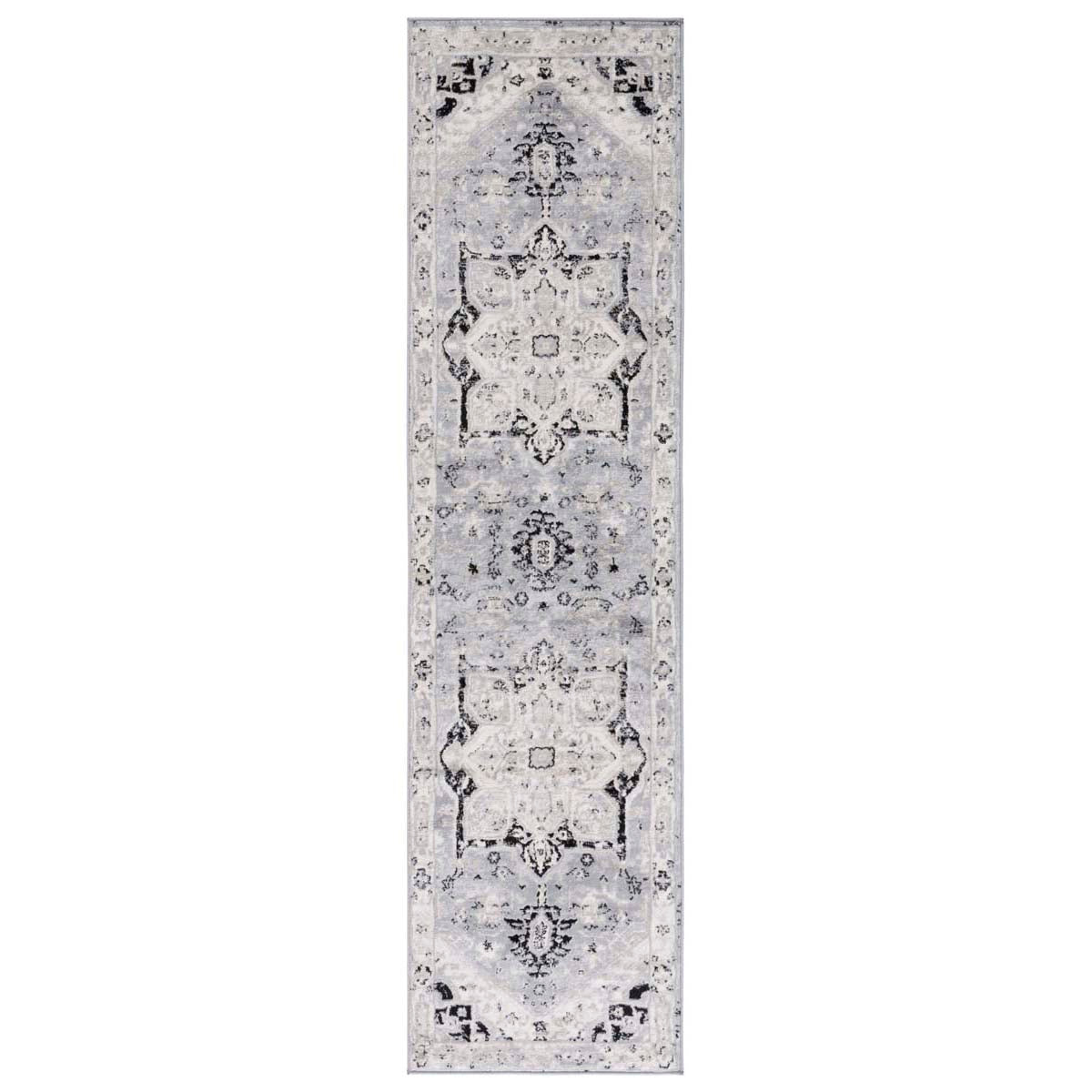 Safavieh Brentwood 852 Rug, Black, BNT852 - Silver / Black