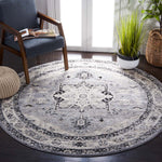 Safavieh Brentwood 852 Rug, Black, BNT852 - Silver / Black