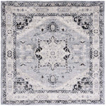 Safavieh Brentwood 852 Rug, Black, BNT852 - Silver / Black