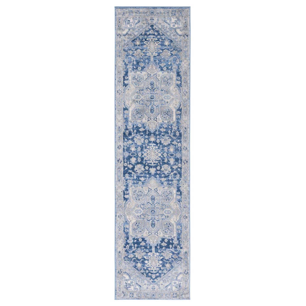 Safavieh Brentwood 852 Rug, Blue, BNT852 - Blue / Grey