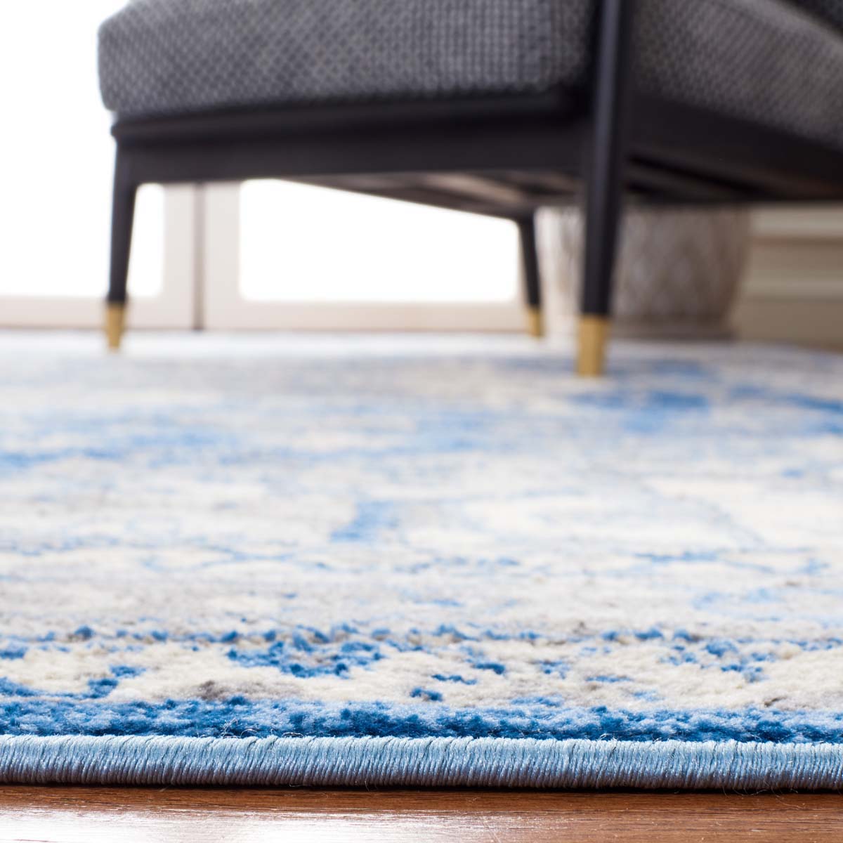 Safavieh Brentwood 852 Rug, Blue, BNT852 - Blue / Grey