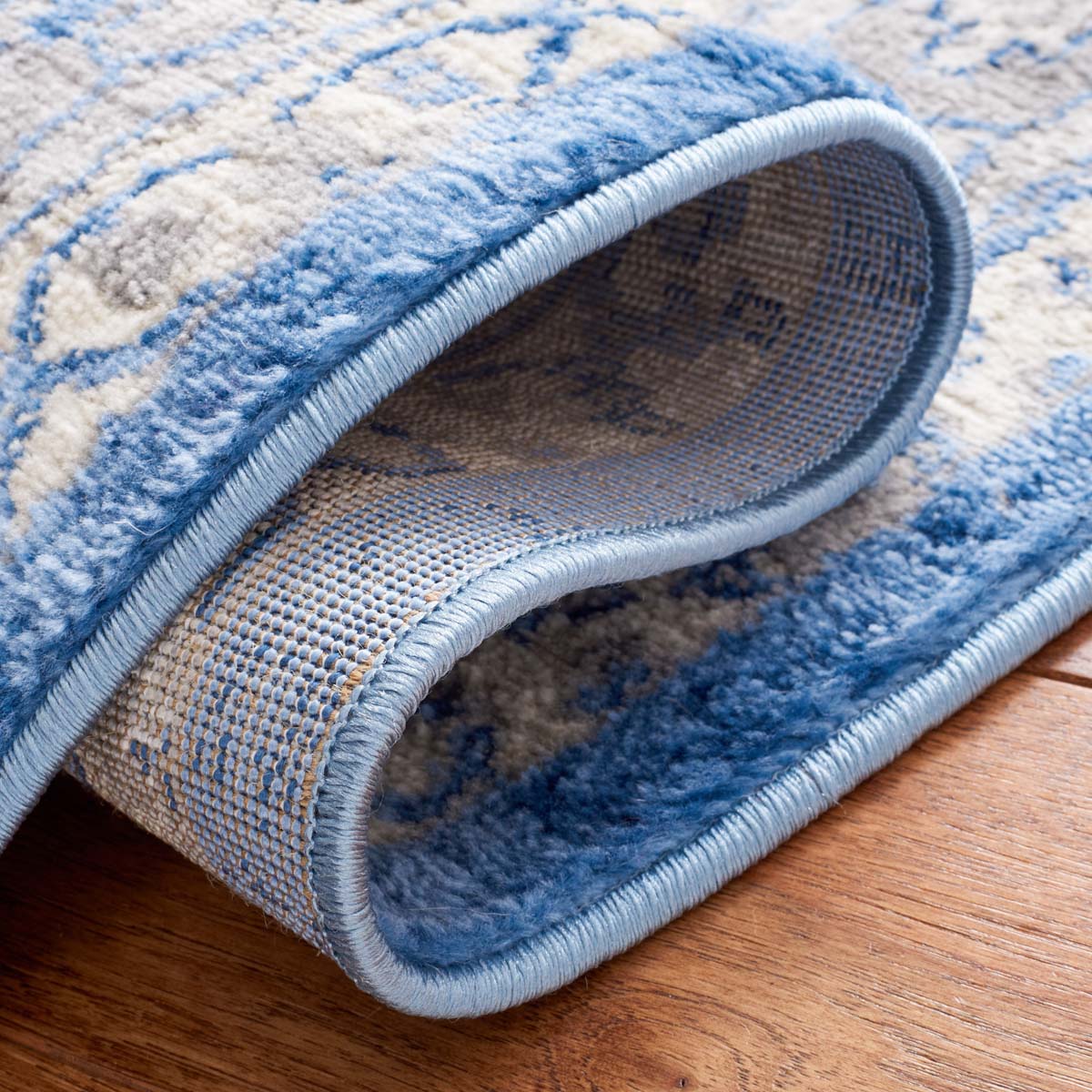 Safavieh Brentwood 852 Rug, Blue, BNT852 - Blue / Grey