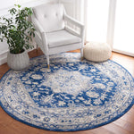 Safavieh Brentwood 852 Rug, Blue, BNT852 - Navy / Grey