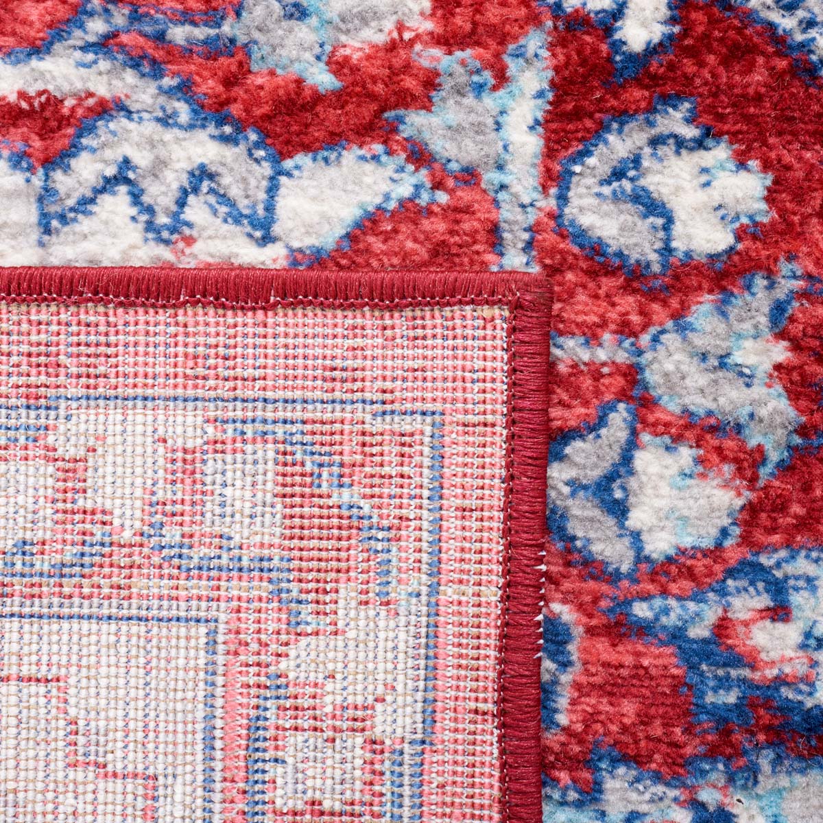 Safavieh Brentwood 852 Rug, Red, BNT852 - Red / Ivory