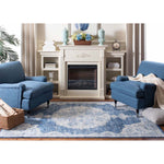 Safavieh Brentwood 867 Rug, Blue, BNT867 - Navy / Ivory